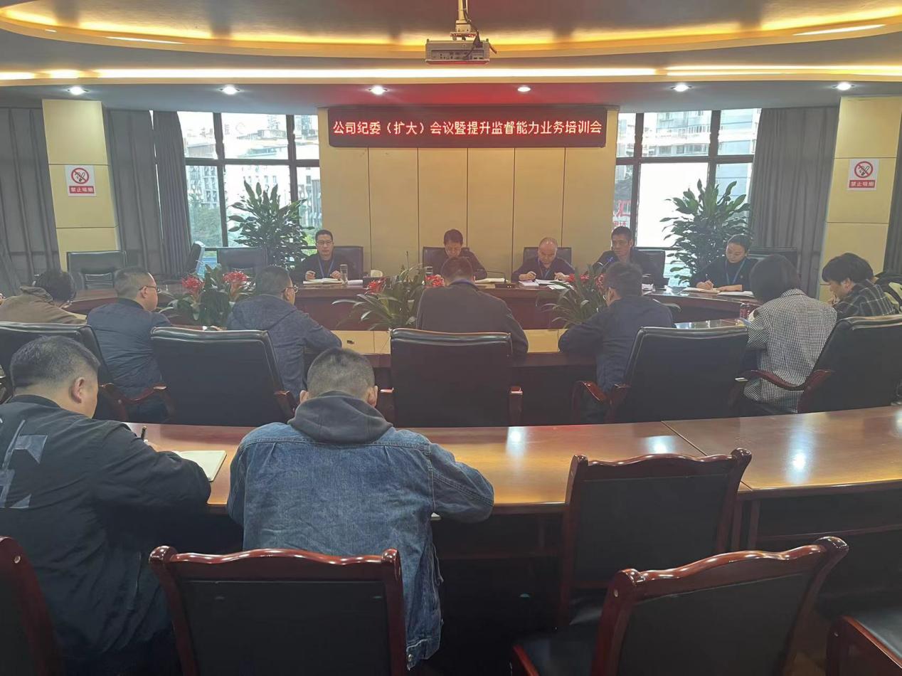 公司紀委召開紀委（擴大）會暨提升監(jiān)督能力業(yè)務(wù)培訓會